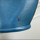 Louis Vuitton Epi Saint Jacques skuldertaske i blå læder