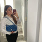 Chanel Classic flapbag i blå
