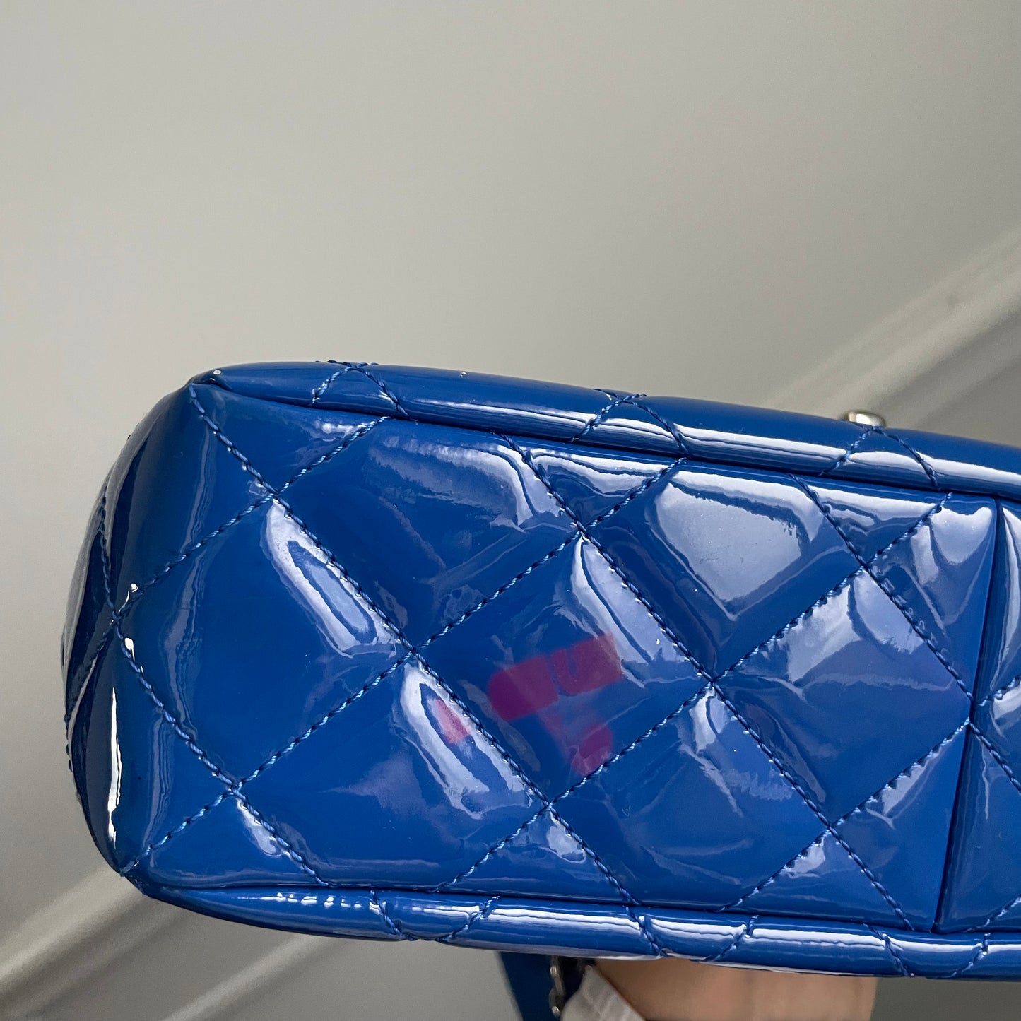 Chanel Classic flapbag i blå