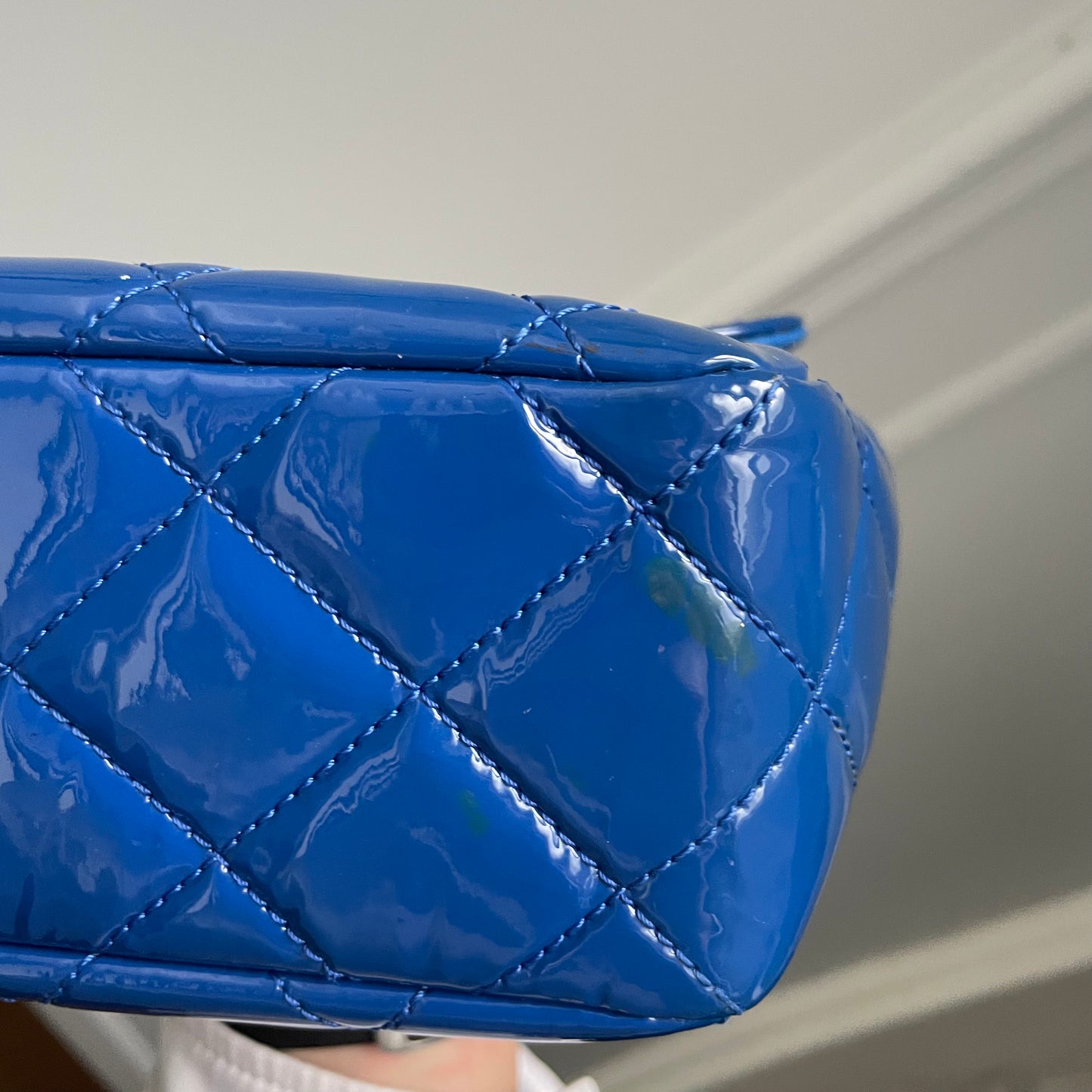 Chanel Classic flapbag i blå