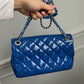 Chanel Classic flapbag i blå